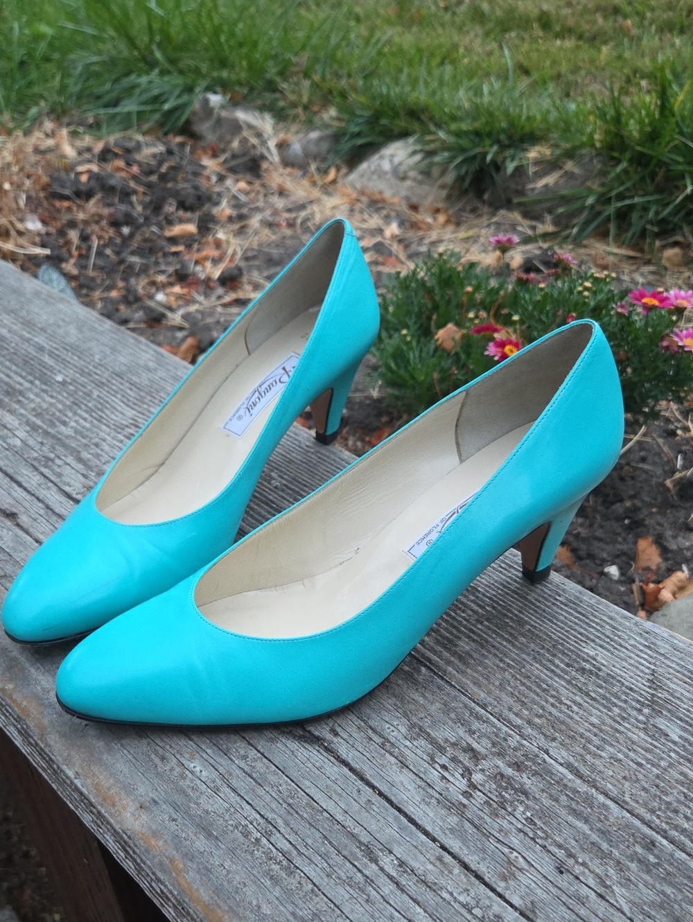 Rangoni Turquoise Mid Heel Pumps 7.5